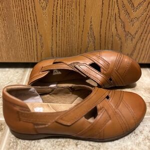 Array Women’s Brown Leather Comfort Casual Sandals Sz-8N